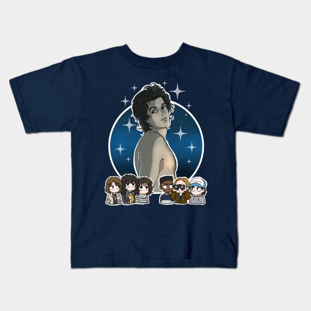 Steve in the Moonlight Kids T-Shirt by Vivalski